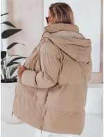 Dámská prošívaná bunda LETLIS béžová FashionStreet TY3247 Dámská prošívaná bunda LETLIS béžová FashionStreet TY3247