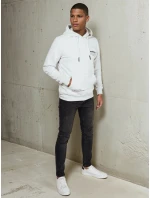 Pánská mikina s kapucí světle šedá FashionStreet BX5690