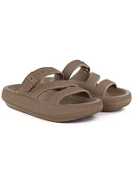 Dámské sportovní žabky na silné bazénové podrážce hnědé Big Star TT274A041