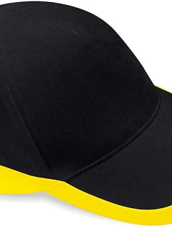 Beechfield B 171 5 panelová týmová závodní kšiltovka 53.0171 black/yellow