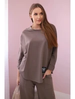 Bavlněná mikina kalhoty set fango