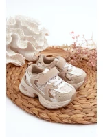 Dětské Sportovní Tenisky Na Suchý Zip Bežové Rulagia