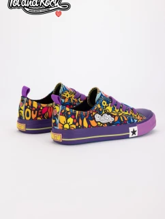 Tenisky Pol'and'Rock Festival X Big Star SS274905 Fialové