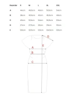 S398 Tužkové šaty s rozparkem na boku - růžové