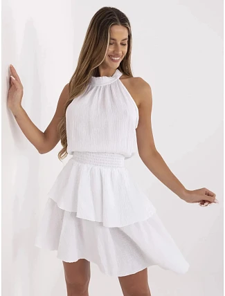 Šaty MI SK 92166.71P bílé - Fprice Šaty MI SK 92166.71P bílé - Fprice