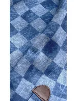 Světle modrá károvaná sportovní mikina (AMG-62) Světle modrá károvaná sportovní mikina (AMG-62)