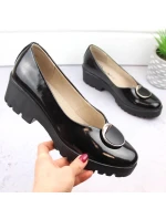 Dámské lakované polobotky se zdobením Filippo DP4569