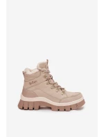 Zateplené dámské workery Lee Cooper LCJ-25-31-3910 Béžové