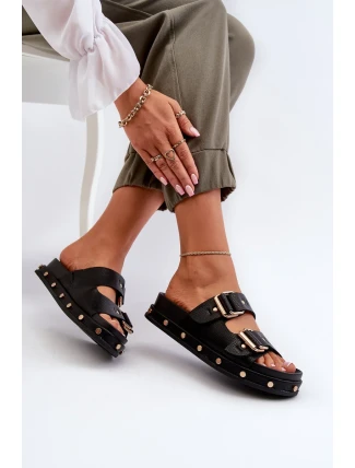 Dámské pantofle na platformě Big Star Černá Dámské pantofle na platformě Big Star Černá