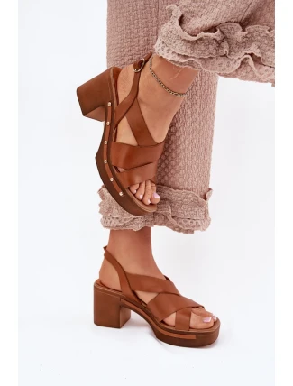 Sandály na podpatku  model 214390 Step in style