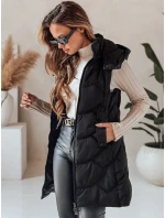 Dámská zateplená prošívaná vesta černá FashionStreet TY5101