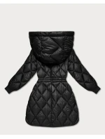 Černá široká dámská zimní oversize bunda Minority (M2-6518-1)