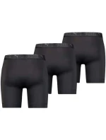 Pánské boxerky Puma Long 3-Pack černé pohodlné