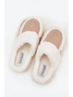 Dámské pantofle na tlusté podrážce s kožešinou Vinceza 19952 Béžové Dámské pantofle na tlusté podrážce s kožešinou Vinceza 19952 Béžové