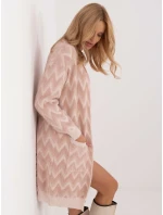 Kardigan AT SW 2340 A.00 tmavě růžový