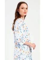 Dámské domácí šaty s tříčtvrtečním rukávem Karolína Dámské domácí šaty s tříčtvrtečním rukávem Karolína