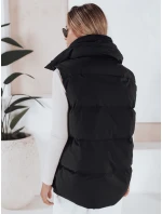 Dámská vesta nadměrné velikosti OMALIS černá FashionStreet TY3286