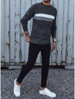 Pánský tmavě šedý svetr FashionStreet WX2210