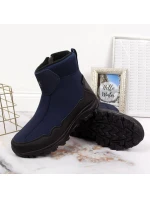 Zimní sněhové boty nepromokavé tmavě modré DK