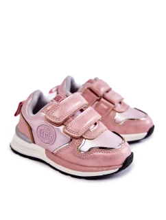 Dětská sportovní obuv na suchý zip Memory Foam System Big Star KK374180 růžove