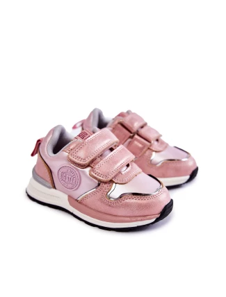 Dětská sportovní obuv na suchý zip Memory Foam System Big Star KK374180 růžove