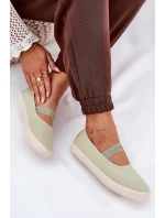 Dámské tenisky Big Star – světle zelené