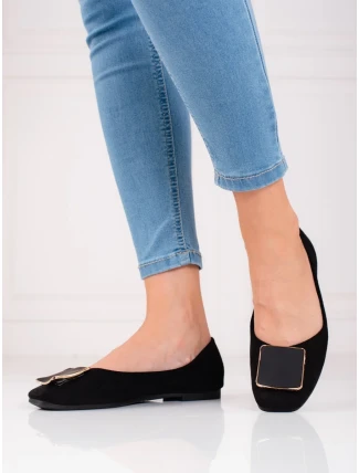 Klasické baleríny černé dámské bez podpatku Klasické baleríny černé dámské bez podpatku