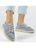 Dámské modré kožené polobotky Filippo DP6738 dámské