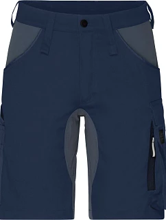 Daiber JN 1811 Pracovní elastické bermudy "Slim Line" 02.1811 navy/carbon