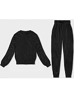 Dámská velurová tepláková souprava v černé barvě (8C1173-8C1300-3) Dámská velurová tepláková souprava v černé barvě (8C1173-8C1300-3)