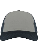 Atlantis Headwear Rapper Canvas-S 5 panelová Trucker kšiltovka 33.0234 grey/navy