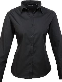 Premier PR 300 Popelínová halenka s dlouhým rukávem 39.0300 black