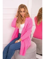 Svetr s netopýřími rukávy světle růžový