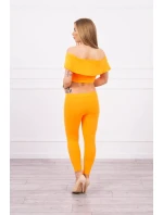 Sada s volánky oranžová neonová