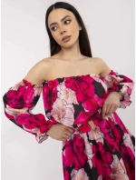 MI SK šaty A1447.84 černá a růžová