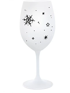 ZIMĚNKA - biely pohár na víno 350 ml