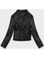 Černá bunda ramoneska se stojáčkem (11Z8058) Černá bunda ramoneska se stojáčkem (11Z8058)