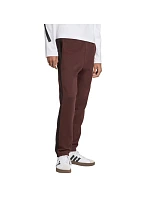 Pánské kalhoty adidas Essentials 3-Stripes Fleece hnědé JX0713