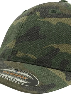 Flexfit 6977CA 6 panelová kšiltovka "Camo" 55.6977 green camo