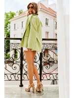 Vzory Sandály Na Podpatku A Platformě Růžovo-Zelené Slaria