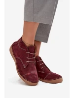 Kožené dámské polobotky s prošitím na zip Artiker 57C2116 bordó Kožené dámské polobotky s prošitím na zip Artiker 57C2116 bordó
