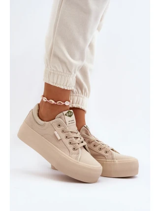 Dámské Tenisky na platformě Lee Cooper Béžová