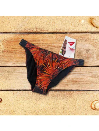 Spodní díl plavek BB708 černá-oranž - Selmark