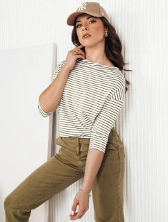 Dámská pruhovaná halenka APRICALE bílá FashionStreet RY2480