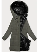 Dámská silná oboustranná zimní bunda černá-khaki (V768g) Dámská silná oboustranná zimní bunda černá-khaki (V768g)
