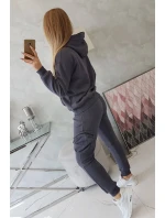 Izolovaná sada s ozdobnou kapsou grafitová