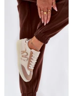 Nízké Dámské Sportovní Boty Z Eko Kůže Béžové Iladira