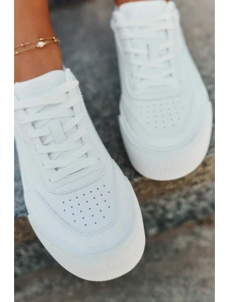 Dámské nízké tenisky z ECO kůže Big Star – bílé