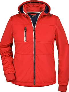 Daiber JN 1077 Dámská 3-vrstvá softshellová bunda "Maritim" 02.1077 red/navy/white