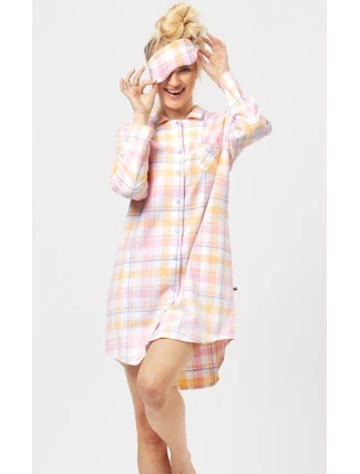 Košile Key LND 486 B24 Flanelová dlouhá/r S-L rozepínací